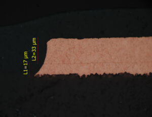 Outer Layer with 18 µm Start Copper